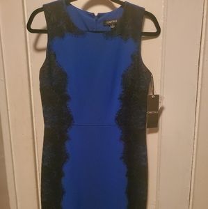 Chetta B Electric Blue Sheath Dress